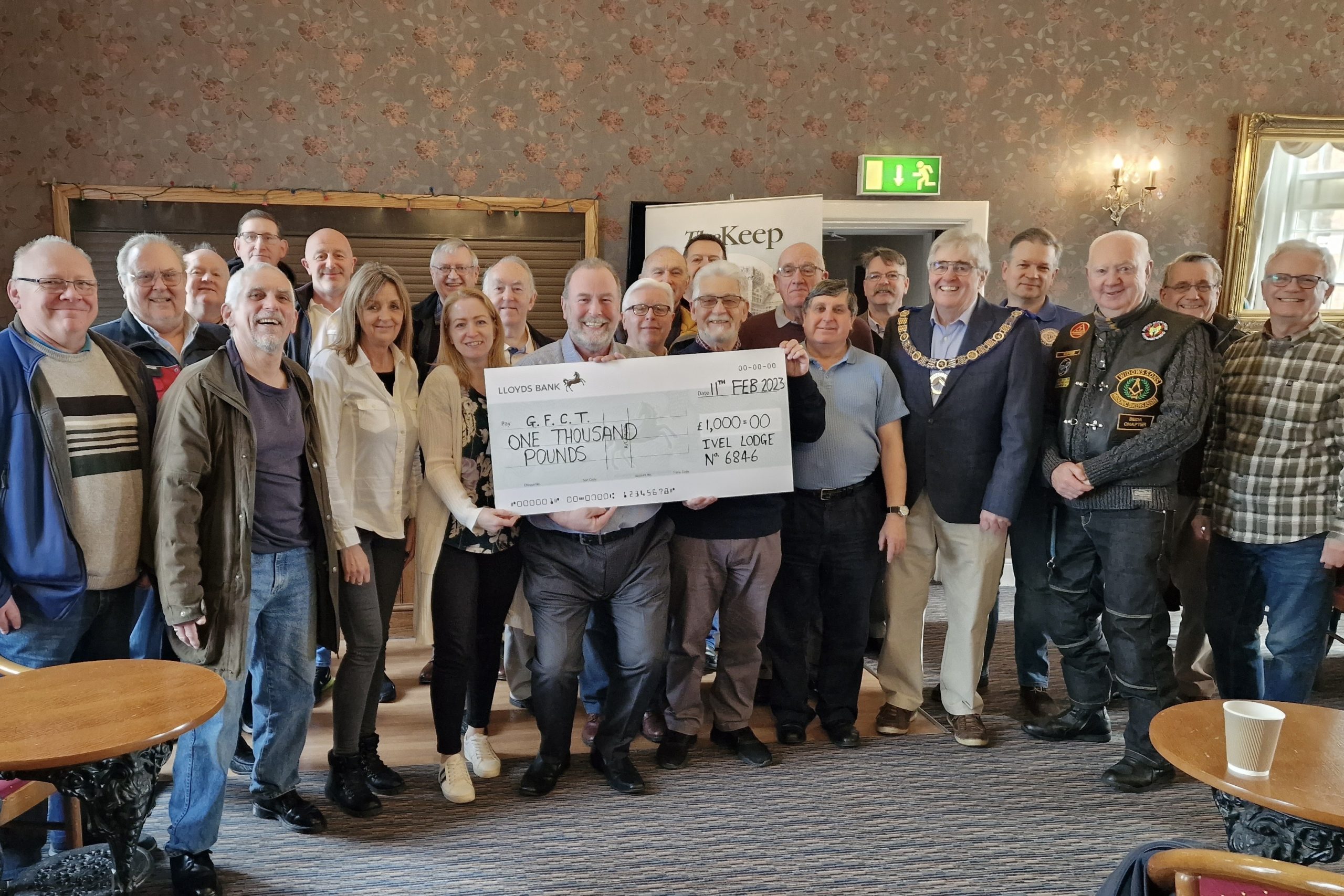 PSA Testing and a £1,000 Donation