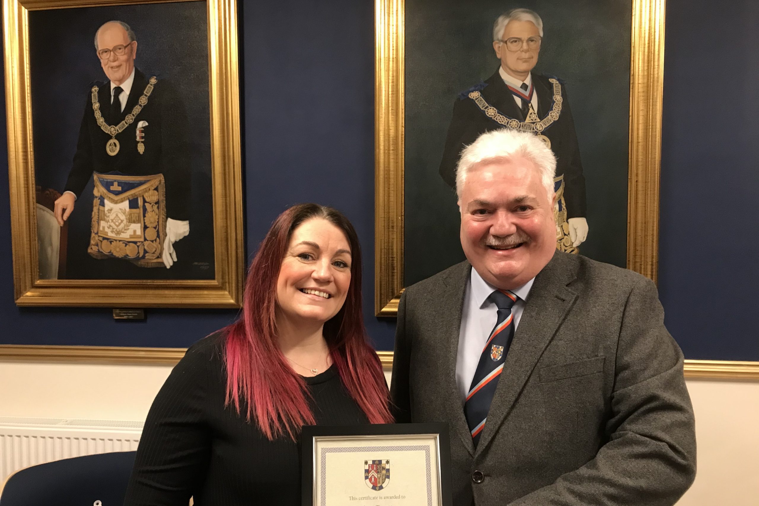 Amy Receives Bedfordshire Freemasons’ Nursing Award