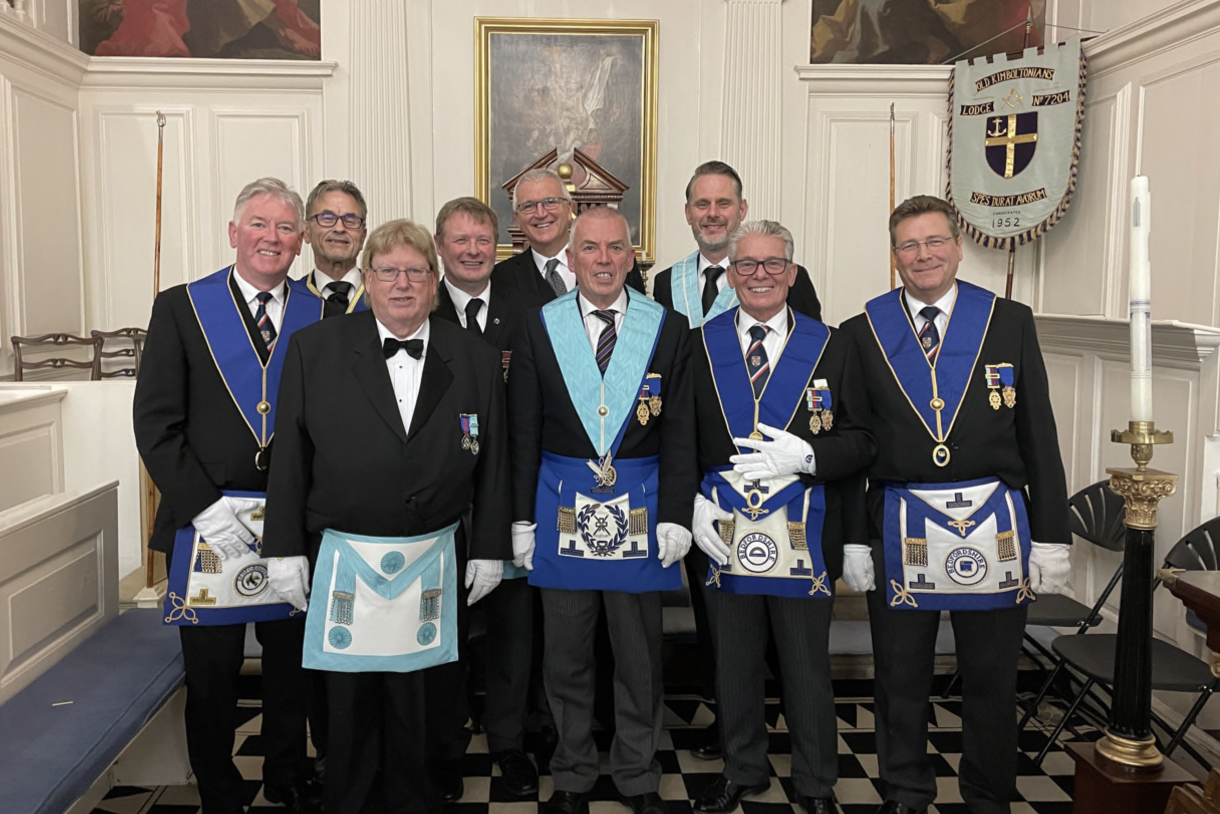 Bedford Freemasons Visit Cambridgeshire to Attend a Lodge in the Province of Northamptonshire & Huntingdonshire