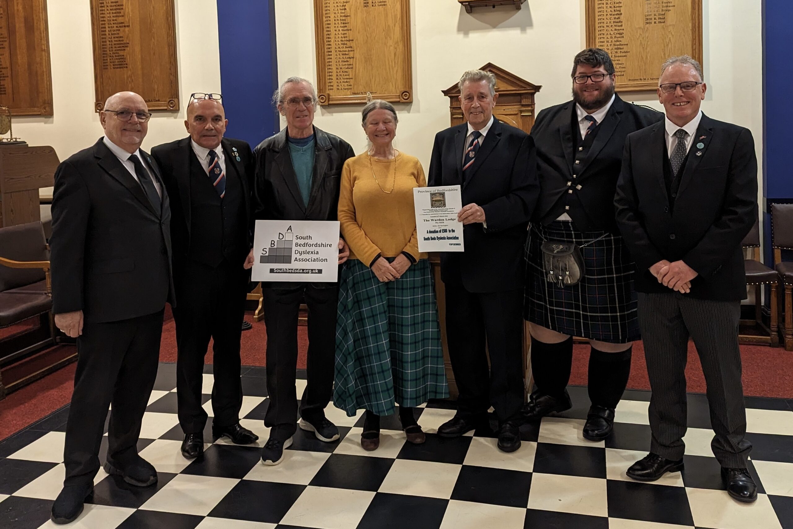 Warden Lodge Supports the Dyslexia Association