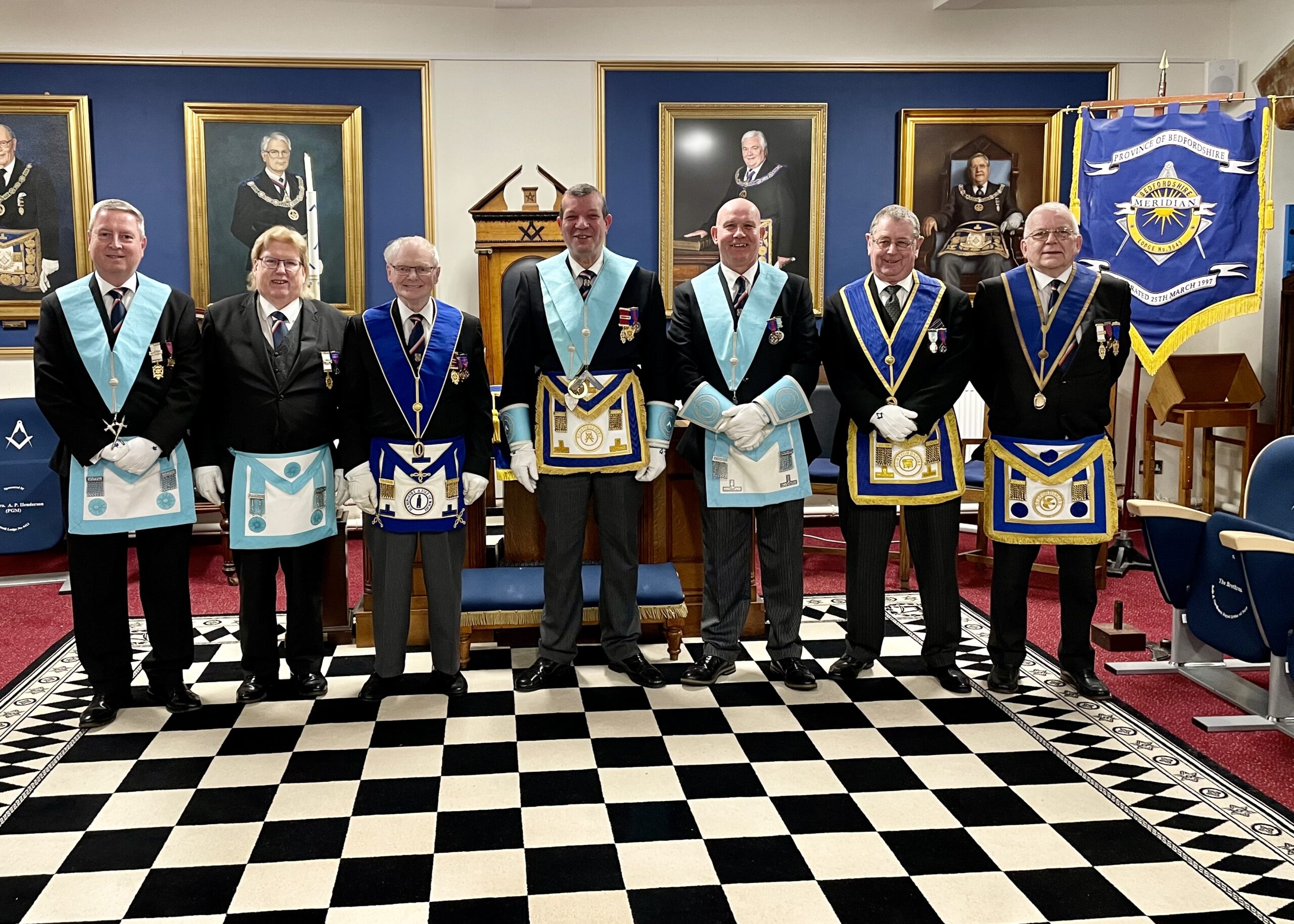 Bedfordshire Meridian Lodge Gain Seven New Members
