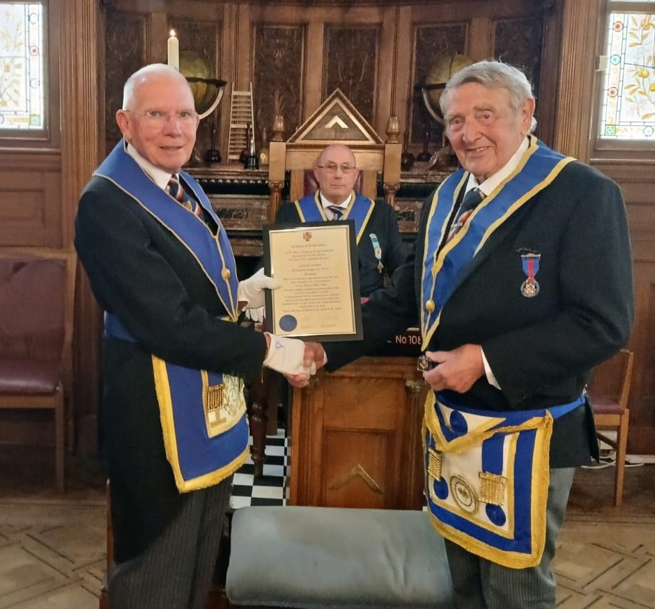 All Saints.no. 8776 – Installation and a 60 year Certificate!