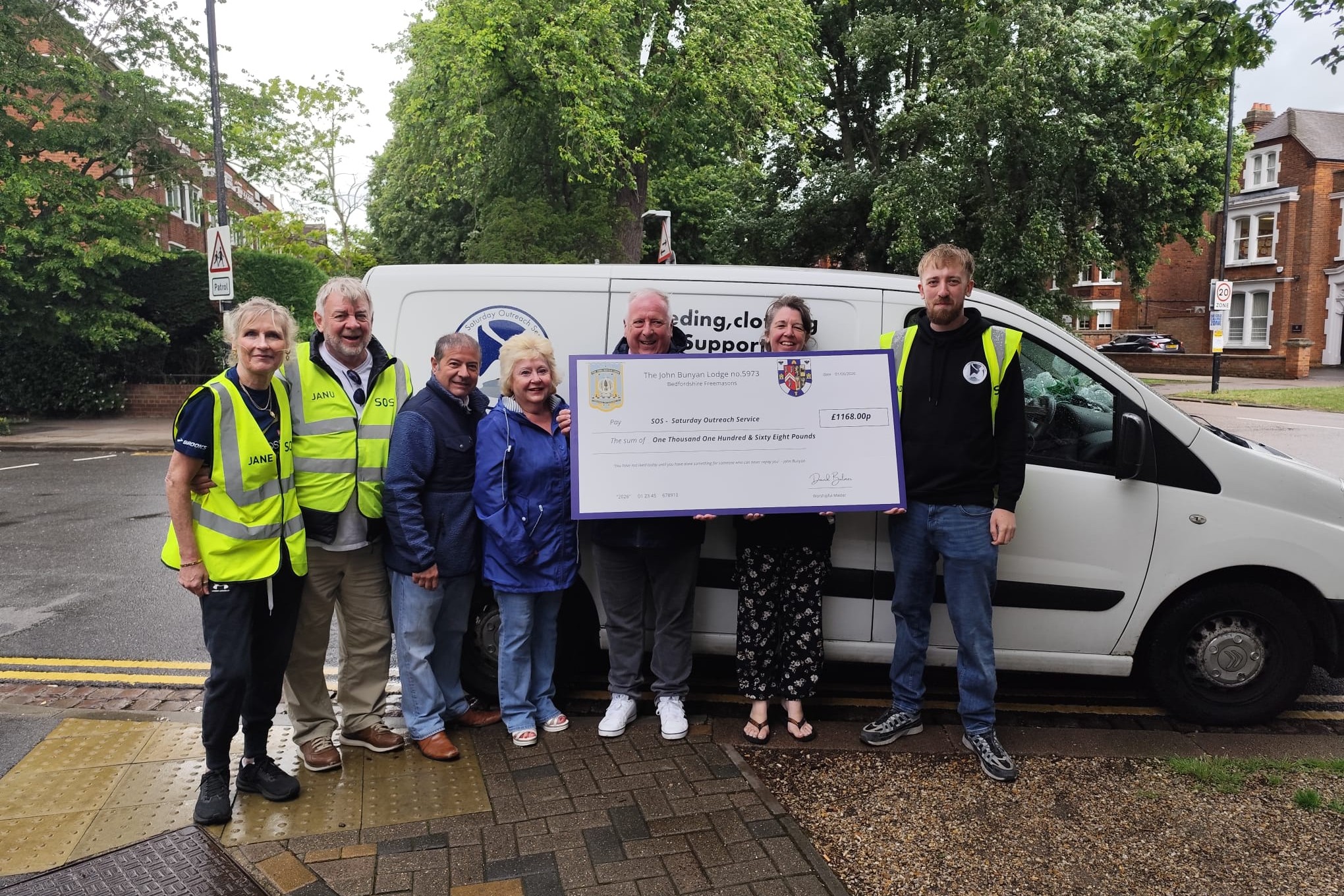 John Bunyan Lodge Supporting SOS