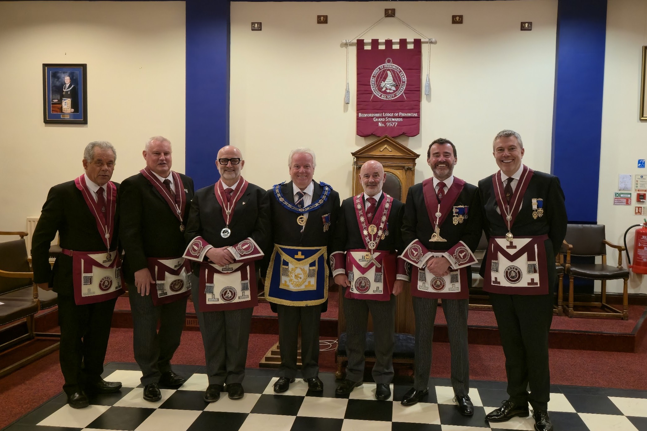 Ian Moule Installed as Master of Bedfordshire Lodge of Provincial Grand Stewards