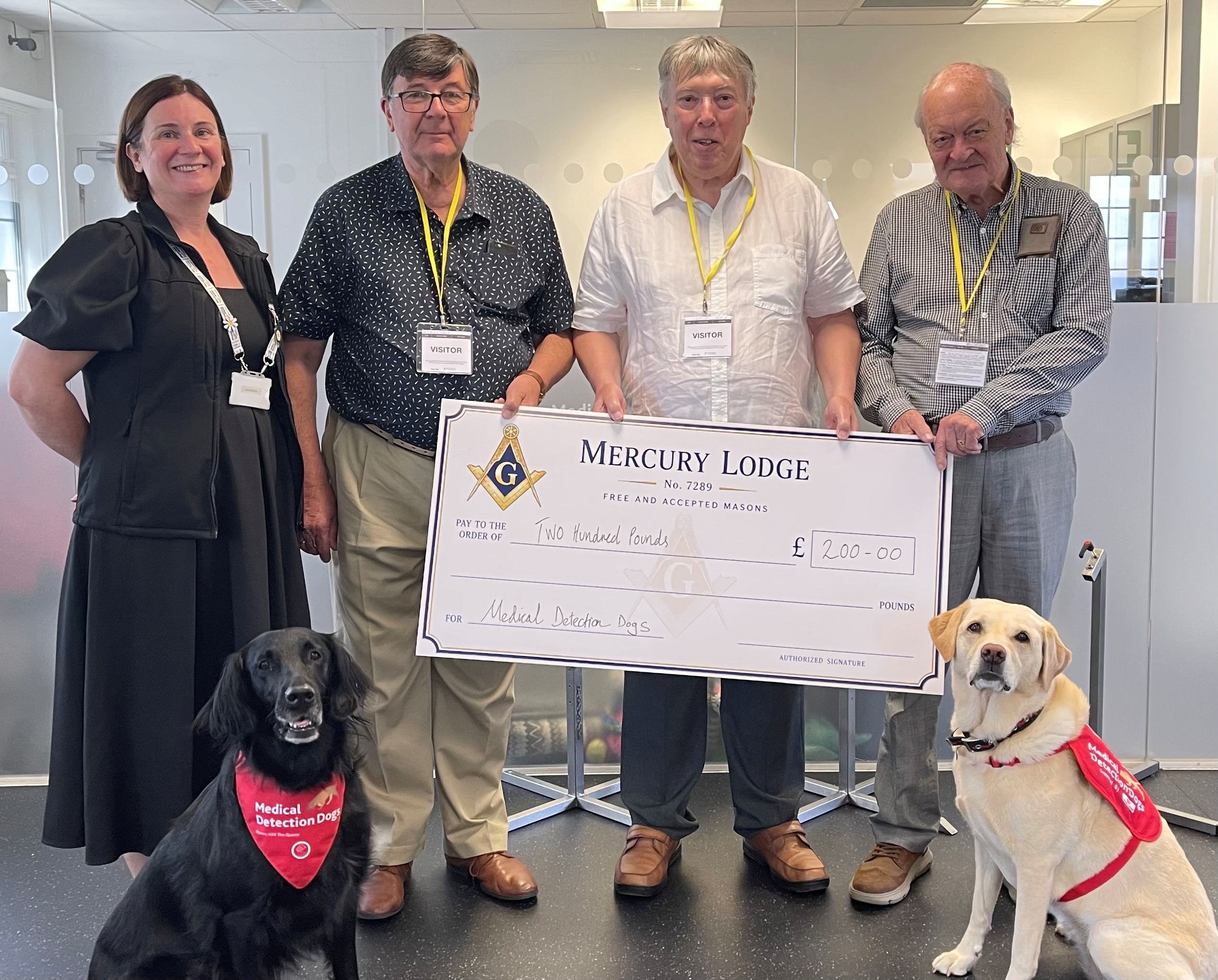 Mercury Chapter Supports Medical Detection Dogs